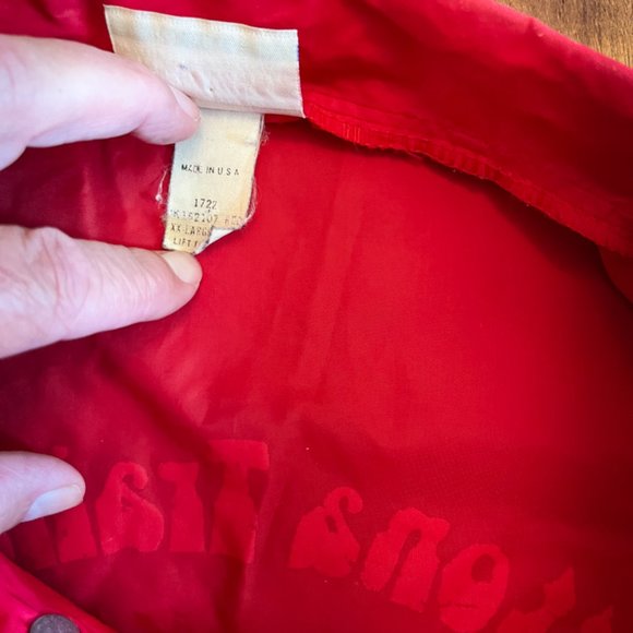 Hartwell bright red windbreaker men’s XXL Duttona Trailer Park print - Picture 4 of 7